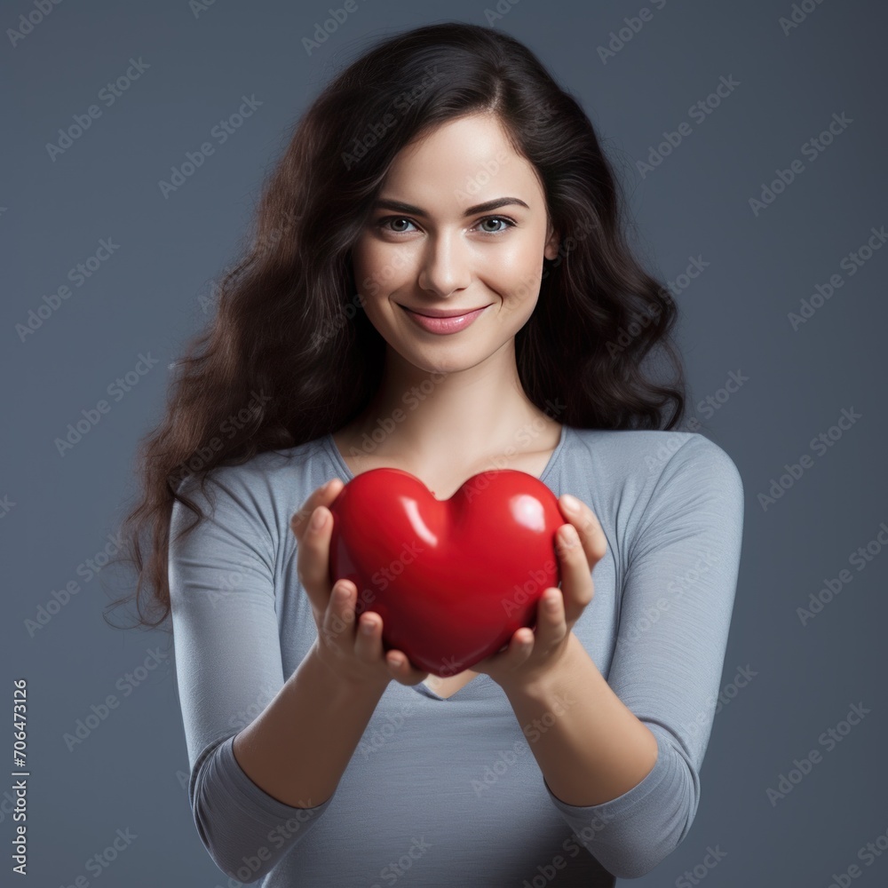 Woman Hands Holding Heart Love Romance. Generative AI Woman Hands Holding Heart Love Romance. Generative AI