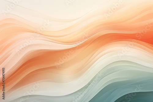 Abstract background with wavy lines of pastel colors. Wavy strokes of oil paint texture
