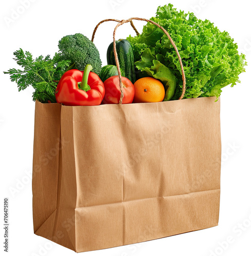 Shopping bag with vegetables illustration PNG element cut out transparent isolated on white background ,PNG file ,artwork graphic design.