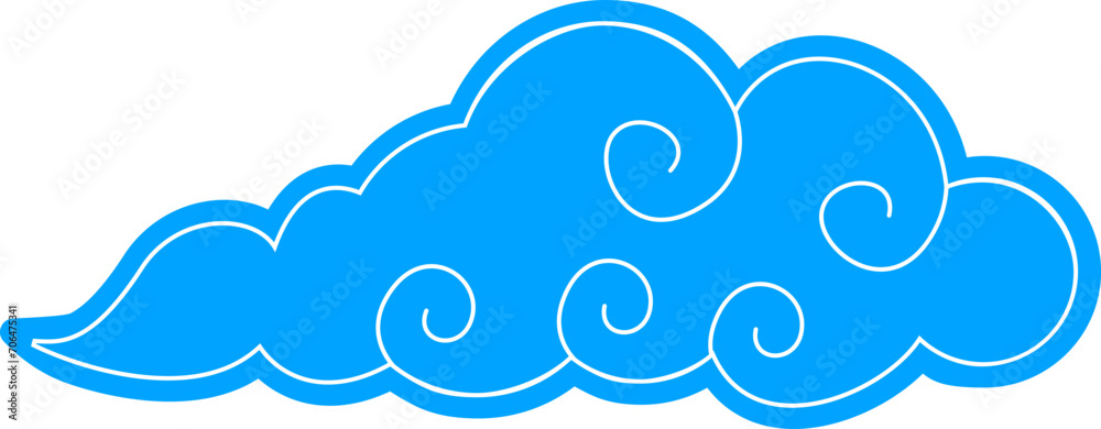 blue chinese clouds japanese oriental style cloud doodles. asian traditional festive ornaments japan decorative blue chinese clouds japanese oriental style cloud doodles. asian traditional festive ornaments japan decorative