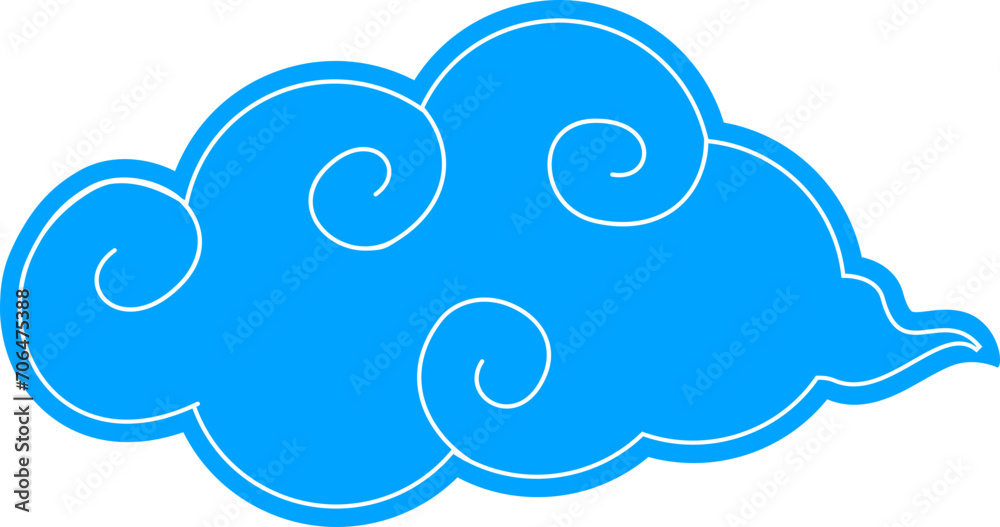 blue chinese clouds japanese oriental style cloud doodles. asian traditional festive ornaments japan decorative blue chinese clouds japanese oriental style cloud doodles. asian traditional festive ornaments japan decorative