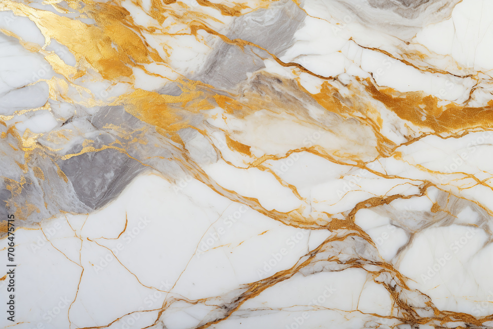 Obraz premium gold and white marble surface texture background