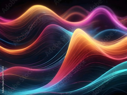 ultra sonic wave digital network abstract background