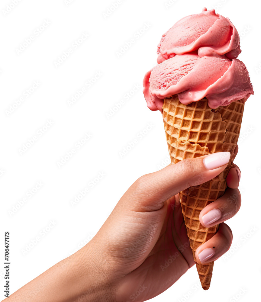 strawberry ice cream in hand illustration PNG element cut out transparent isolated on white background ,PNG file ,artwork graphic design. strawberry ice cream in hand illustration PNG element cut out transparent isolated on white background ,PNG file ,artwork graphic design.