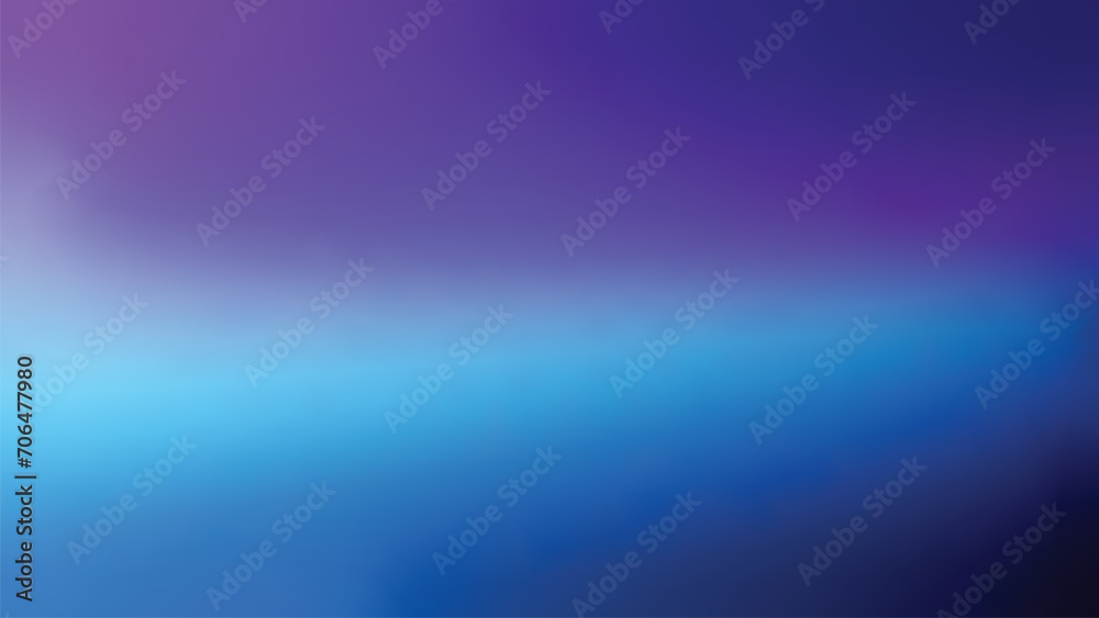 Blurred background, abstract blue purple gradient background vector horizon with space for design