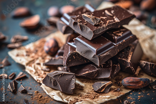 Artisanal Dark Chocolate with Cocoa Beans