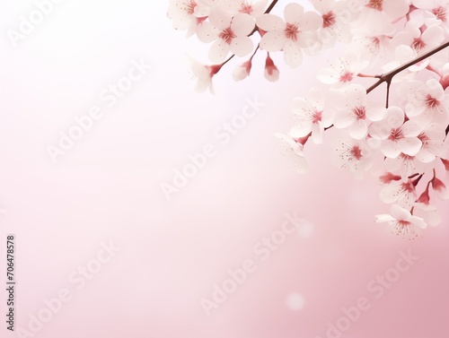 Pastel pink background, subtle natural floral pattern, apple flowers wallpaper 