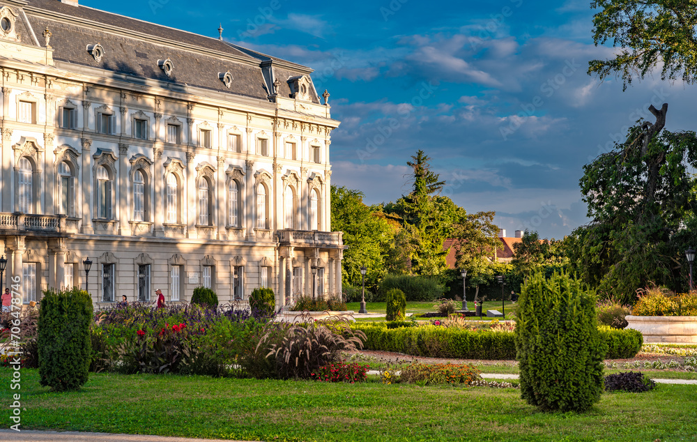 The Festetics Palace, Baroque palace located in the Keszthely, Zala, Hungary.
