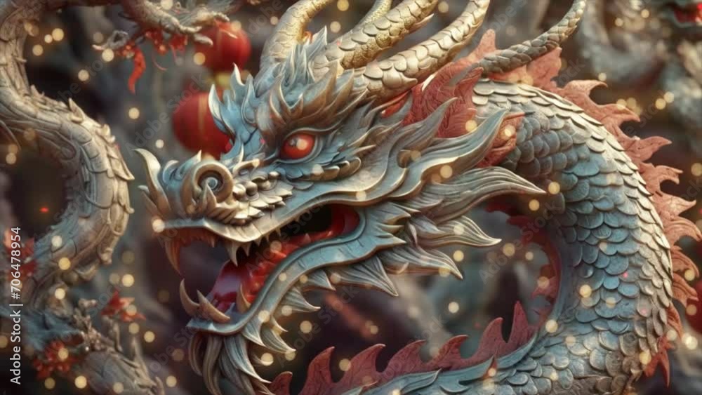 Beautiful fantasy dragon. Year of the Dragon according to the eastern horoscope Beautiful fantasy dragon. Year of the Dragon according to the eastern horoscope
