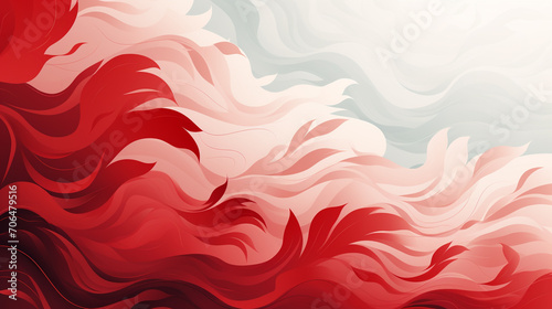 Red pattern floral background