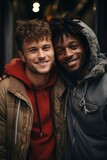 gay relationship and lgbt friendship. generative ai