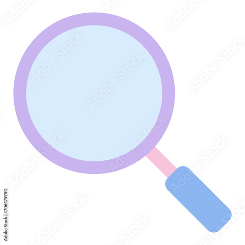 Magnifying Flat Icon