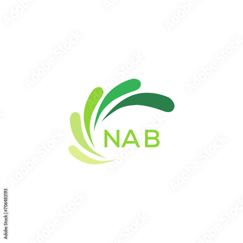 NAB Letter logo design template vector. NAB Business abstract connection vector logo. NAB icon circle logotype.
