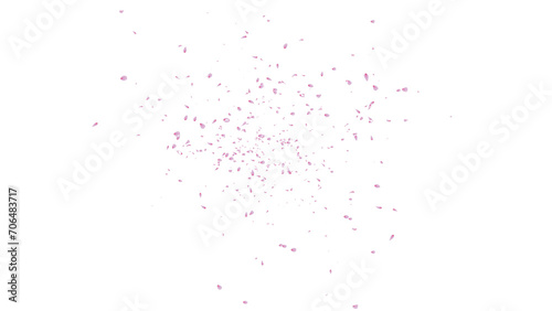 リアルな桜の花びら 舞い落ちる パーツ素材