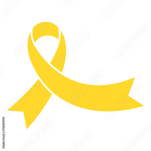 Childhood Cancer Day ribbon.
