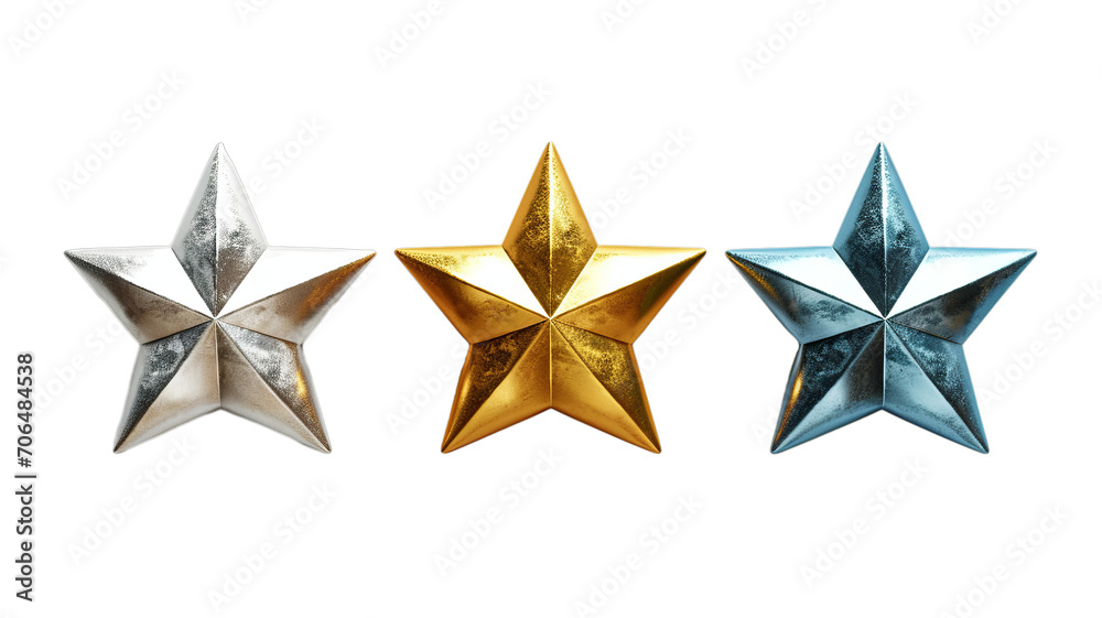 shinninggold star on white background