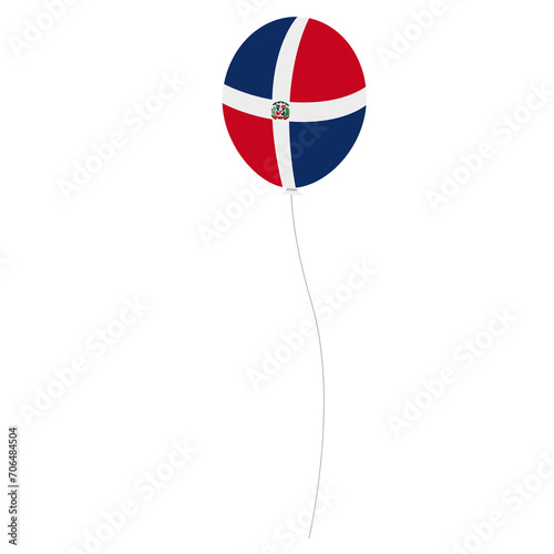Dominican Republic flag in the shape of a balloon. Illustration Free Download Dominican Republic flag in the shape of a balloon. Illustration - GFXLoad