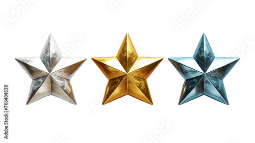 shinninggold star on white background