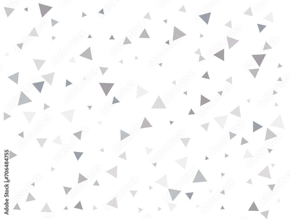 Silver Triangular Confetti