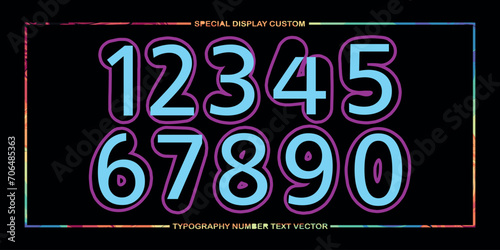 assorted digital custom vector numbers. minimum. Color gradation. Dark. Banner Network. 3d effect. Design. futuristic. Paper cut or effect. Luxury. Premium. 182