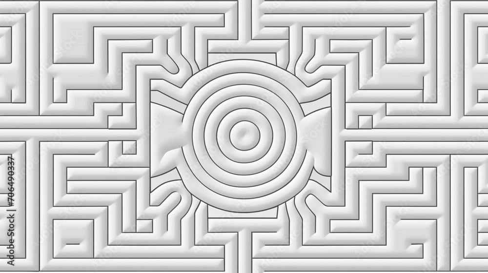 Black white pattern with symbols similar to Egyptian Black white pattern with symbols similar to Egyptian