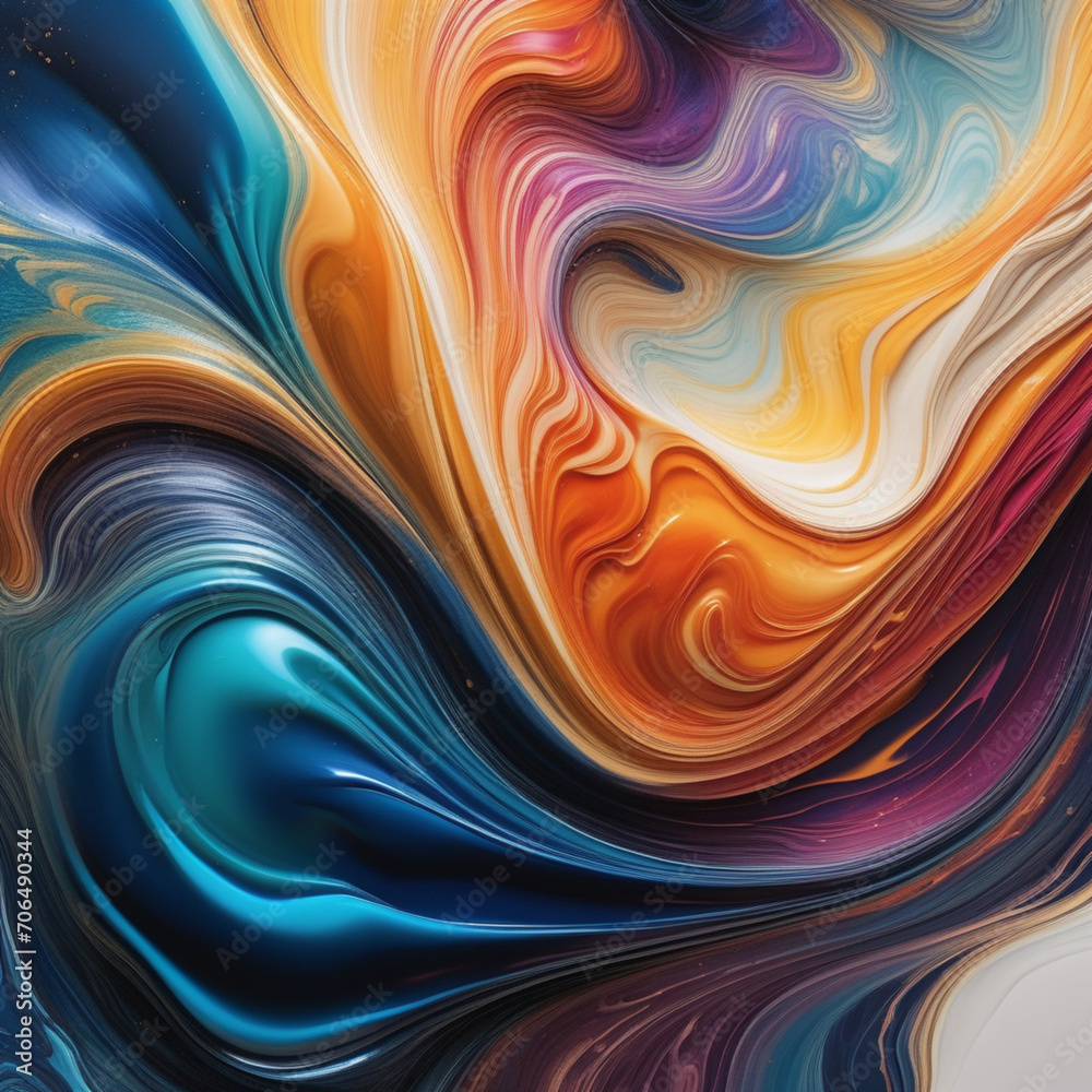 Fototapeta premium Translucent color texture mixed with dynamic background of modern and futuristic marble pattern