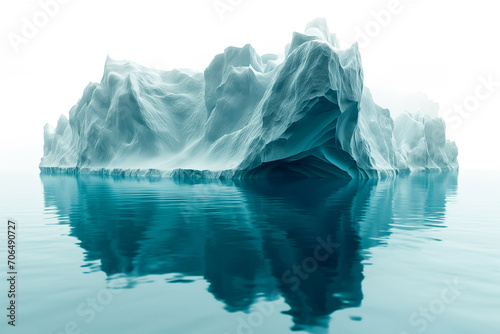 3d image sections of a.Iceberg floating in the middle of the sea. © jkjeffrey