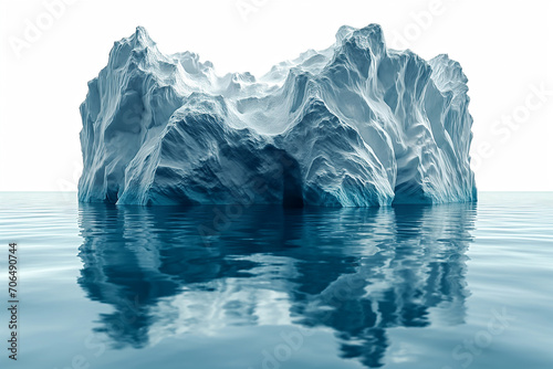 3d image sections of a.Iceberg floating in the middle of the sea. © jkjeffrey