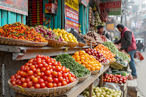 fruit stall in the market