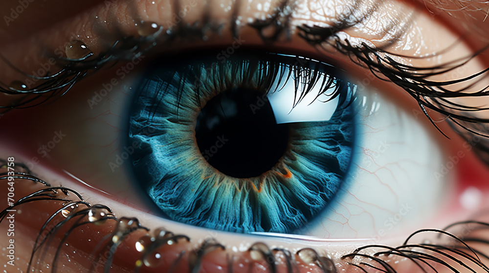 Human eye close-up detail abstract