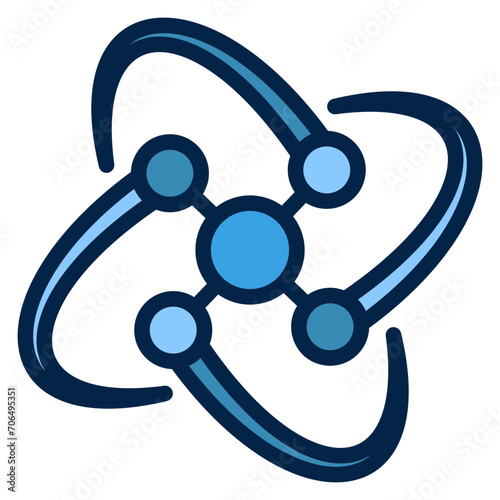 Science Blue Colour Icon