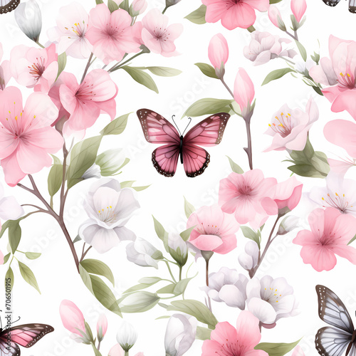 Delicate Spring Floral Pattern