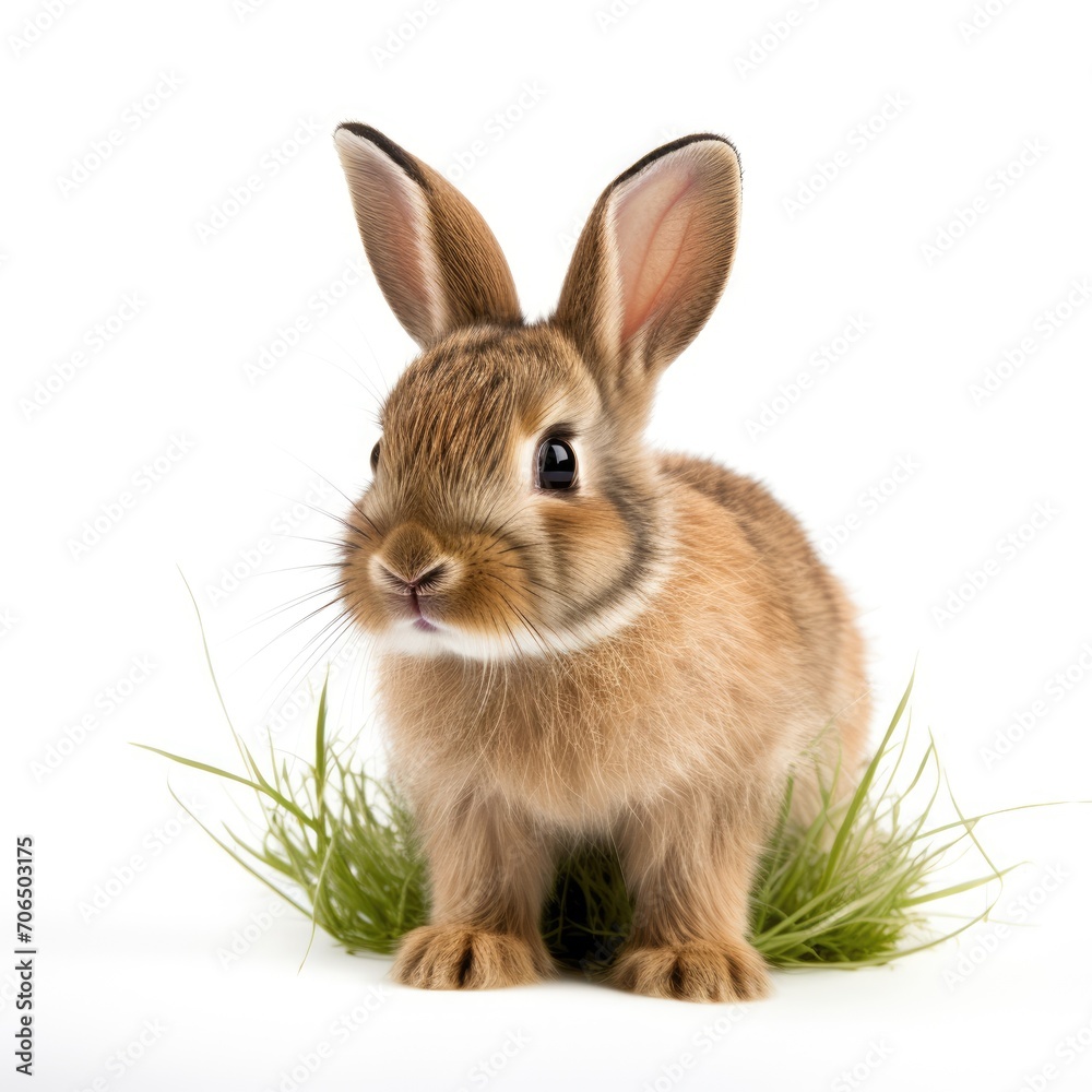Fototapeta premium Bunny rabbit on a white background