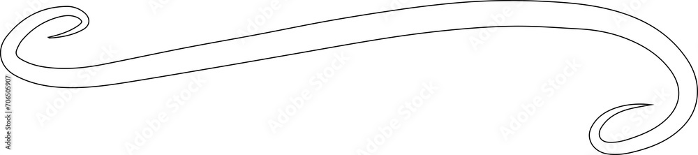 Line border set and scribble. Design element
