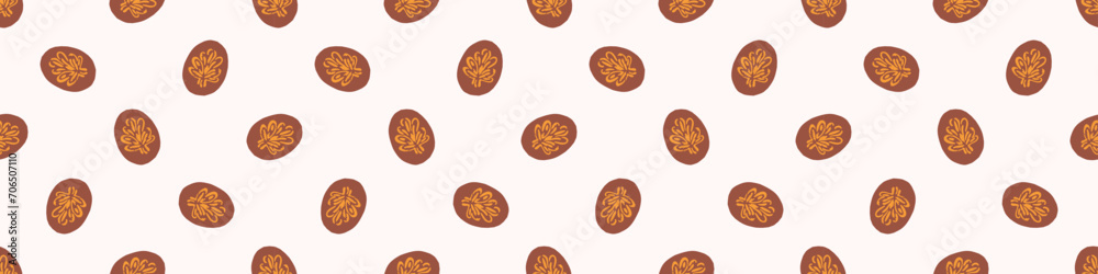 Linocut rural floral folkart seamless vector border for block print nature design. Icon of hand drawn quirky plant sprig illustration in tiled ribbon for scandi naive graphic banner. Linocut rural floral folkart seamless vector border for block print nature design. Icon of hand drawn quirky plant sprig illustration in tiled ribbon for scandi naive graphic banner.