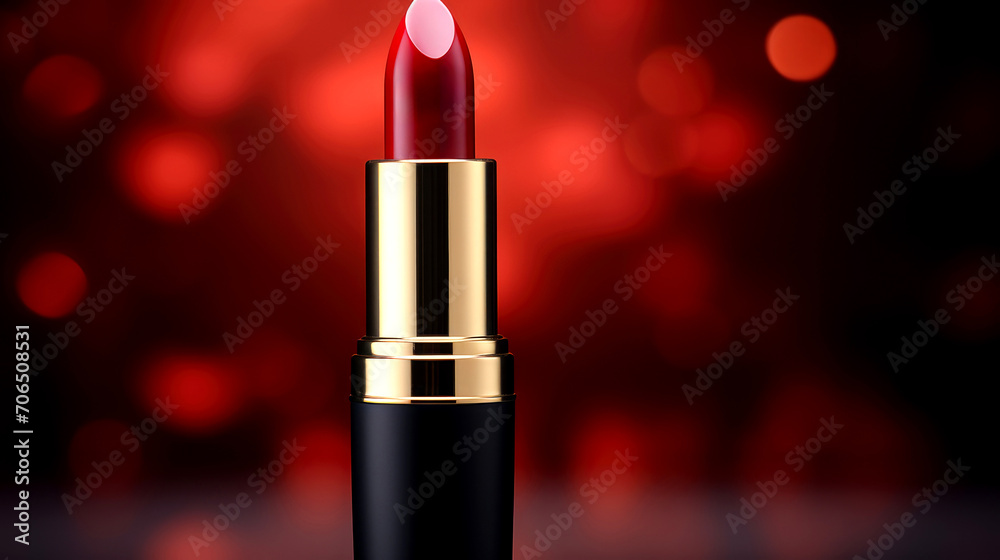 Vibrant Red Lipstick Beauty for High-Quality Cosmetic Branding Vibrant Red Lipstick Beauty for High-Quality Cosmetic Branding