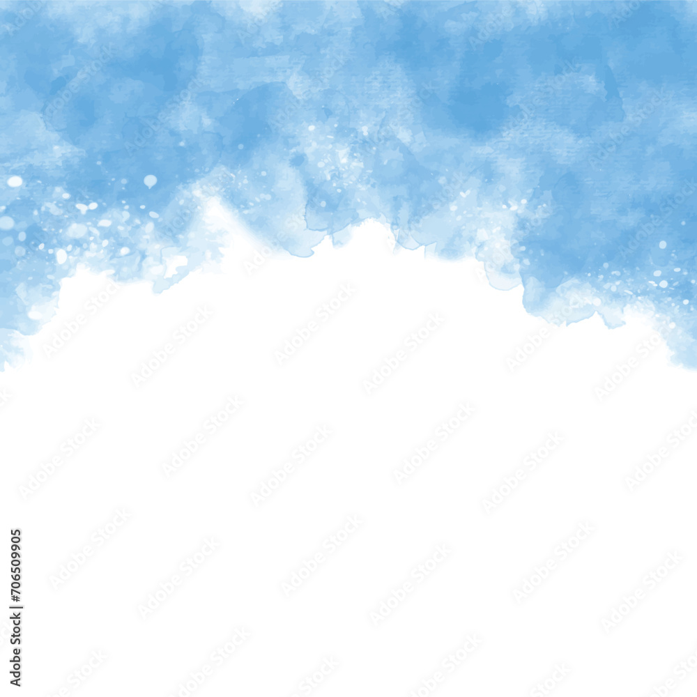 Blue pastel of stain splash watercolor background Blue pastel of stain splash watercolor background