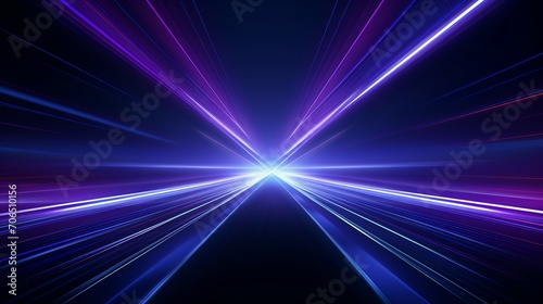 Captivating Futuristic Blue and Purple Abstract Technology: A Stunning Digital Art Concept with Vibrant Glowing Lines, Perfect for Modern Innovation and Creative Designs