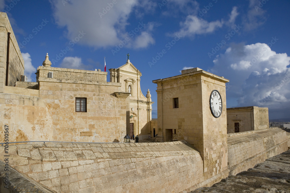 Cathedral of Gozo in Citadel in Victoria, Malta 