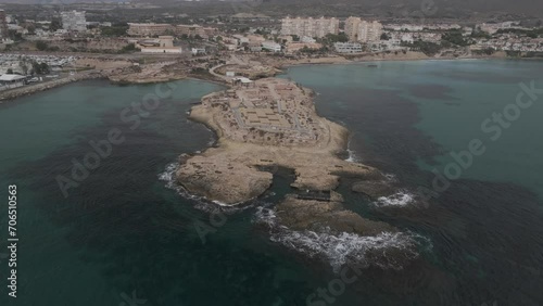 Illeta dels Banyets Campello Alicante Drone