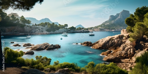 Coastal landscape in Port Andratx, Mallorca, Spai © Ziyan Yang
