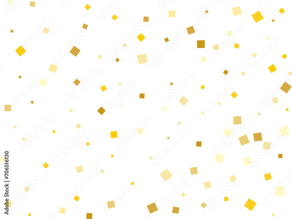 Gold Foil Square Confetti