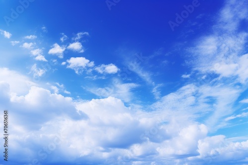 Indigo sky with white cloud background