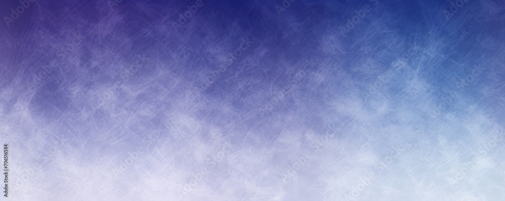 Indigo white grainy background, abstract blurred color gradient noise texture