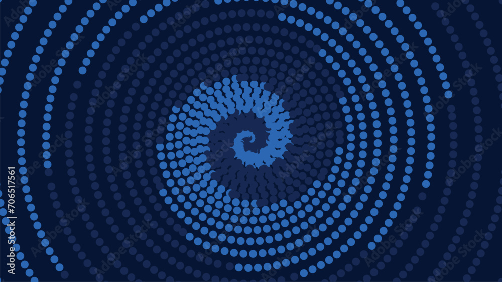 Abstract spiral dotted round vortex background. Abstract spiral dotted round vortex background.
