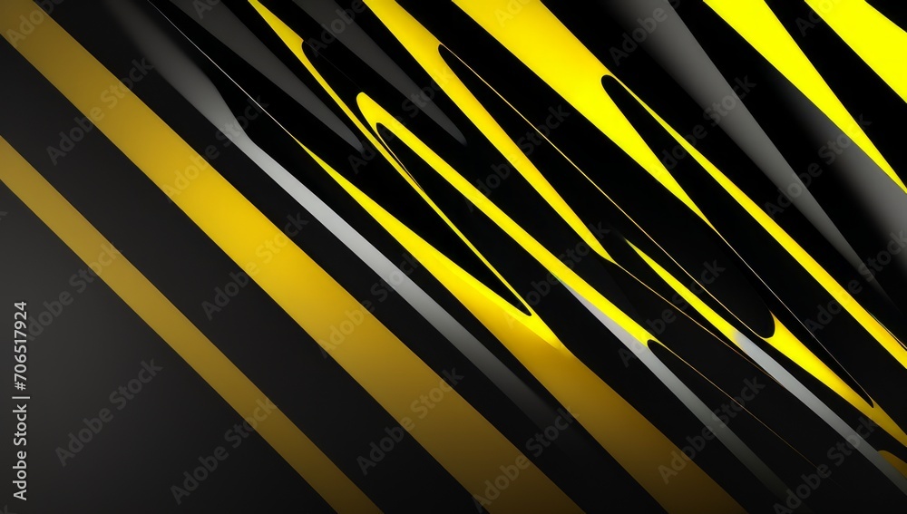 a black and yellow abstract background with lines