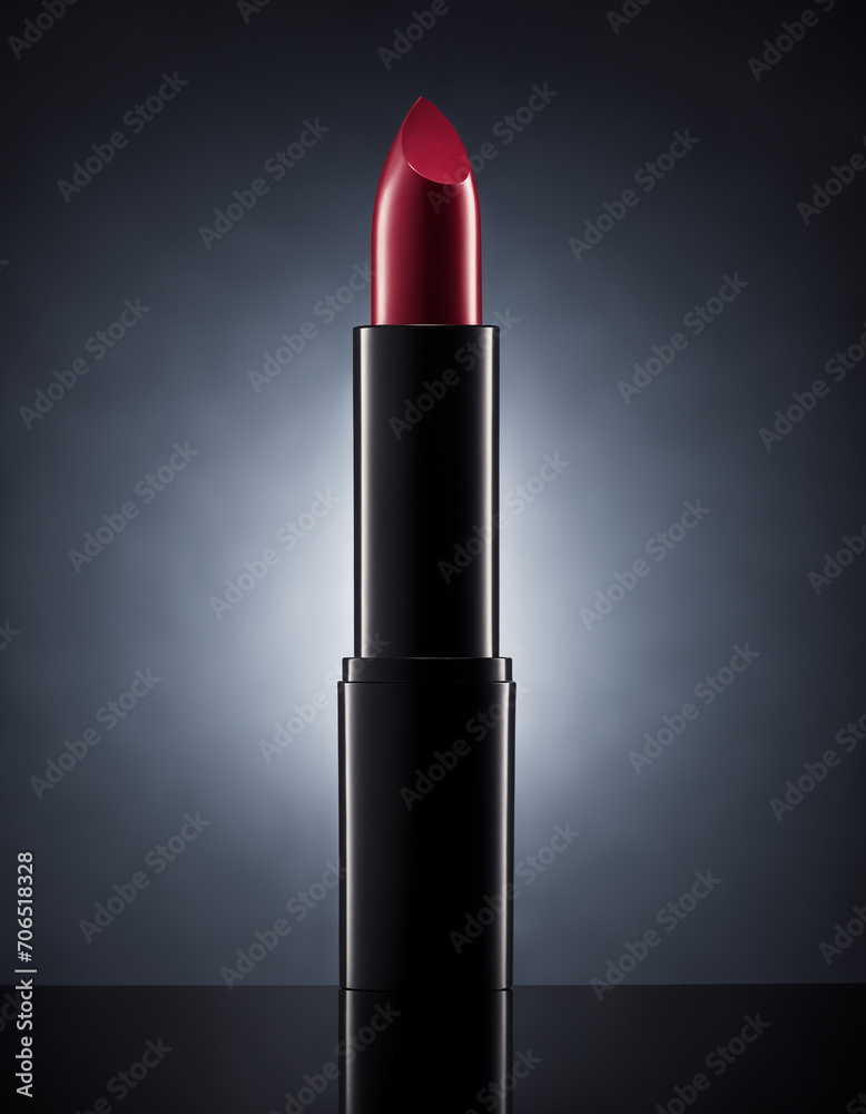 Detail of a lipstick in studio lighting with copy space Detail of a lipstick in studio lighting with copy space