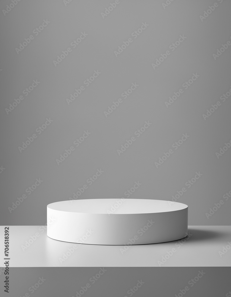 Luxurious minimalistic background with a plinth for product presentation