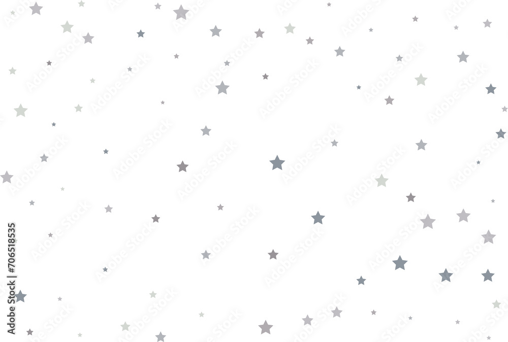 Fototapeta premium Magic pattern of silver stars