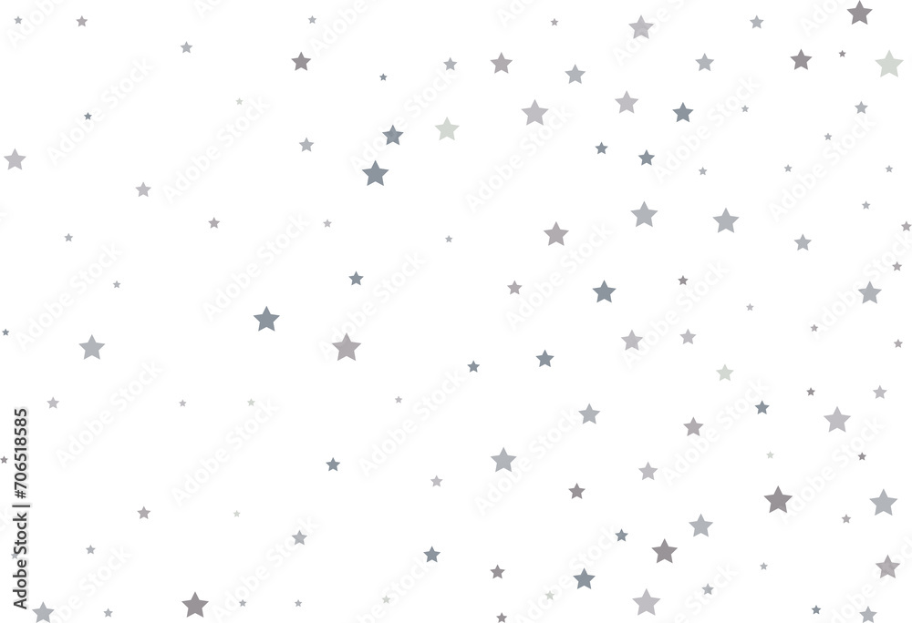 Fototapeta premium Magic pattern of silver stars